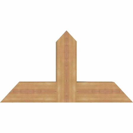 Portland Timber Gable Bracket, Western Red Cedar, 36"W x 19"H x 5 1/2"D x 5 1/2"F, 13/12 Pitch